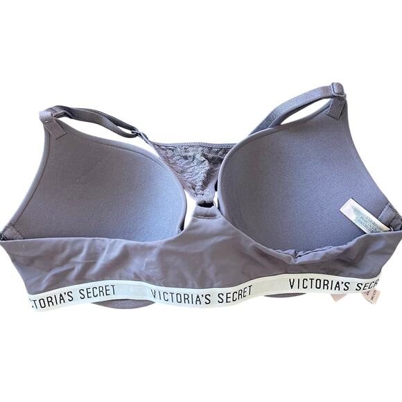 Victoria's Secret T-Shirt Push Up Bra Purple 34C Full Coverage Front Clasp - Picture 3 of 9